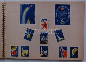 500db magyar és külföldi gyufacímke füzetbe rendezve