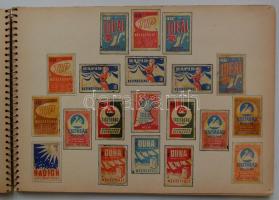 700db magyar és külföldi gyufacímke füzetbe rendezve