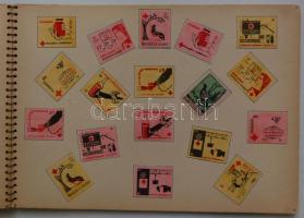 700db magyar és külföldi gyufacímke füzetbe rendezve
