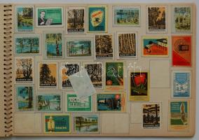 900db magyar és külföldi gyufacímke füzetbe rendezve