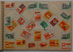 900db magyar és külföldi gyufacímke füzetbe rendezve