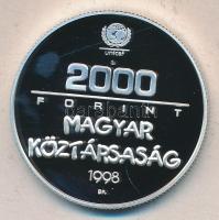 1998. 2000Ft Ag "UNICEF-A világ gyermekei" T:PP