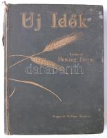 Új Idők: Szépirodalmi, művészeti, képes hetilap és kritikai szemle 1937. évi fél évfolyama (XLIII). Szerk. Herczeg Ferenc. Aranyozott kiadói egészvászon tékában (a gerincen sérült)