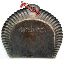 Régi jelzett réz morzsalapát 22x20cm