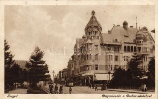 Szeged Dugonics tér a Dreher Sörözővel