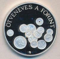 1996. 2000Ft Ag "ötvenéves a Forint" T:PP