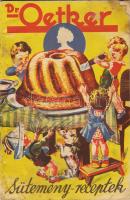 Dr. Oetker sütemény receptek, képes receptfüzet 1940 körül