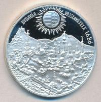 1986. 500Ft Ag "Budavár visszavétele 1686" T:PP