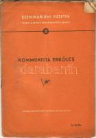 1949 Kommunista erkölcs szemináriumi füzet