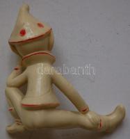 cca 1930 Kézzel festett bakelit kobold figura 10cm