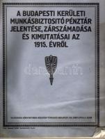 1916 A budapesti kerületi munkásbiztosító pénztár jelentése és zárszámadása; Világosság könyvnyomda
