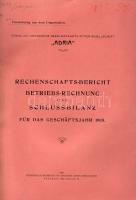 1906 A Magyar Királyi Adria tengerhajózási Rt. éves jelentése német nyelven