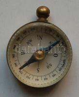 Mini réz iránytű /  Mini brass compass d: 2,5cm