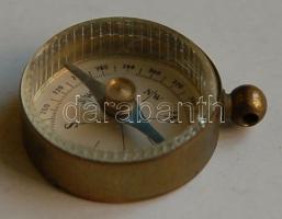 Mini réz iránytű / 
Mini brass compass d: 2,5cm
