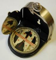 Patent Bézard típusú katonai tájoló, sorszámozva, Deutsches Reichpatent jelzéssel /
German military ...