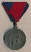 1948. "1848-1948. Népi bajnok / röplabda" zománcozott kitüntetés, szalaggal(nem eredeti) T...