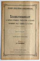 1898 Szabályrendelet a Dunában való fürdés megtiltására. Bp., Nágel Otto 1 + 2 p