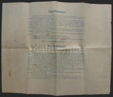 1940 Alföldi Szarvasmarhatenyésztő Egyesületek Szövetsége: Származási lap 45x40 cm