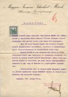 1914 Magyar Siemens-Schuckert Művek Villmossági Rt. ajánlólevele 1 K illetékbélyeggel