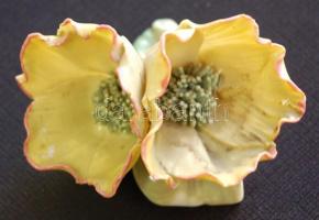 cca 1900 Kézzel festett jelzett Volkstedt-Rudolstadt porcelán rózsa /
Handpainted Volkstedt-Rudolsta...