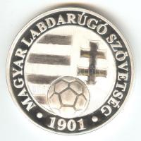 2006. "Puskás Ferenc / Magyar Labdarúgó Szövetség 1901" ezüstözött Br emlékérem (42mm) T:P...