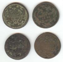 Ausztria/magyar/lengyel verdejel 1761P 1Kr + 1760W 1Kr + 1761W 1Kr + 1762W 1 Kr T:3 Austria/Hungarian/Polish mint mark 1761P 1 Kreutzer + 1760W 1 Kreutzer + 1761W 1 Kreutzer + 1762W 1 Kreutzer C:F