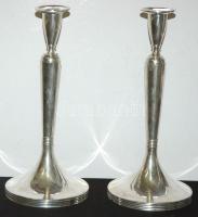 1937-1965 Egy pár dianás jelzésű ezüst (Ag) gyertyatartó / A pair of silver candlesticks 27cm, 340gr