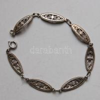 ~1930 Ezüst (Ag) art deco karlánc / Silver art deco bracelet 5,02gr 17,5cm