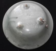 Horoszkópokkal díszített jelzett Gorka Lívia kerámia tál /
Lívia Gorka ceramics bowl d: 24cm