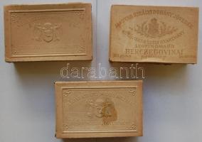 3db klf régi magyar dohányos doboz 9x14cm