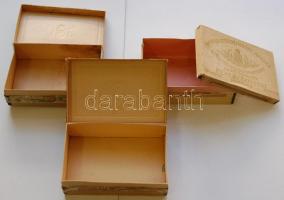 3db klf régi magyar dohányos doboz 9x14cm