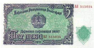 Bulgária 1951. 3L + 5L + 25L T:I + Szovjetunió 1934. 5R + T:II-
Bulgaria 1951. 3 Leva + 5 Leva + 25 ...