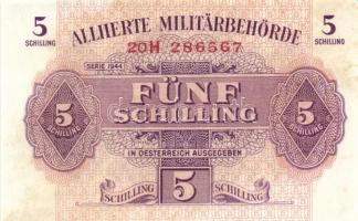Ausztria/nemzetközi megszállás 1944. 1Sch + 5Sch 1945. 100Sch + Ausztria/Reichenberg 1919. 10K szüks...