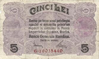 Románia 1952-1998. 50L,100L,500L,5000L + Románia/német megszállás 1917. 5L T:I-III
Romania 1952-1998...
