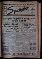 1935 A Sporthírlap 2. félévi számai bekötve jó állapotban