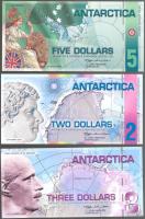 Antarktika 2007. 3$ + 2008. 2$ + 5$ T:I Antactica 2007. 3 Dollars + 2008. 2 Dollars + 5 Dollars C:Unc