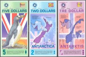 Antarktika 2007. 3$ + 2008. 2$ + 5$ T:I
Antactica 2007. 3 Dollars + 2008. 2 Dollars + 5 Dollars C:Un...