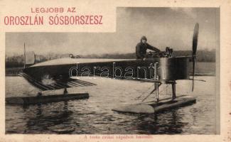 Hydroplane, Oroszlán sósborszesz reklám / advertisement