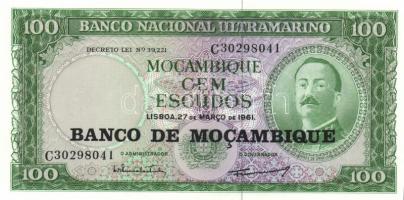 Mozambik / ideiglenes kiadás 1976. 100Esc + 500Esc + 1000Esc T:I Mozambique / provisional issue 1976. 100 Escudos + 500 Escudos + 1000 Escudos C:Unc