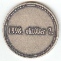 1998. "A Haza minden előtt / 1899-1948" ffém emlékérem (d=42mm) T:2