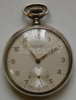 Norstel márkájú svájci ezüst (Ag) zsebóra Junghans szerkezettel, másodpercmutatós, szépen jár / Swiss silver pocket watch, works perfectly br: 72,1gr