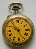 cca 1900 Rosskopf zsebóra működőképes jó állapotban, az üveg kissé karcos /
Vintage pocket watch, wo...