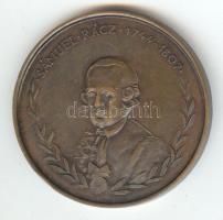 1985. "Rácz Sámuel 1744-1807 / A Fiziológiai Társaság Kongresszusának 50. jubileumi évfordulója" Br emlékérem (42mm) T:2