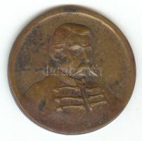 Makovinyi Kálmán 1935. "Arany János-Nagykőrös" Br emlékérem (30mm)  T:2