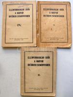 Ellenforradalmi erők az októberi eseményekben, I. II. IV. füz. Kiad. A Magyar Népköztársaság Minisztertanácsa Tájékoztatási Hivatala. Bp, 1956-1957, Állami Politikai Könyvkiadó