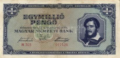 1945-46. 1.000.000P + 1.000.000MP + 1.000.000BP + 10.000.000P + 10.000.000MP + 10.000.000BP T:I-,II,...