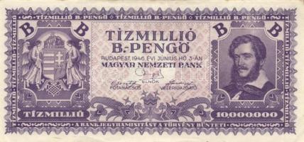 1945-46. 1.000.000P + 1.000.000MP + 1.000.000BP + 10.000.000P + 10.000.000MP + 10.000.000BP T:I-,II,...