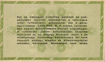 1946. 10.000AP + 50.000AP + 100.000AP + 500.000AP + 1.000.000AP T:I,II