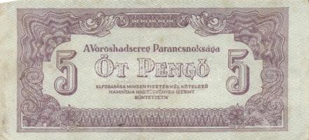 1944. A Vöröshadsereg Parancsnoksága 1P + 2P + 5P + 50P T:II-,II