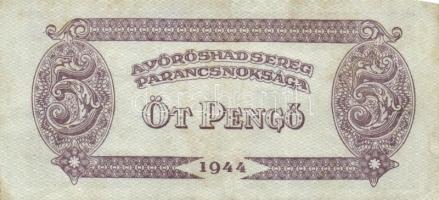 1944. A Vöröshadsereg Parancsnoksága 1P + 2P + 5P + 50P T:II-,II